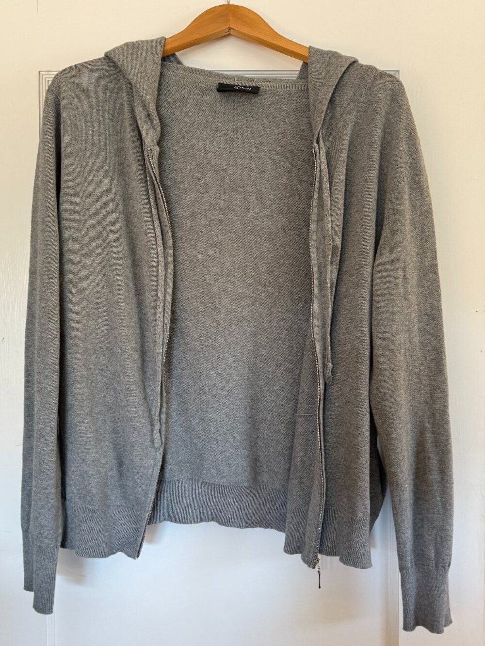 Grey full zip hoodie
